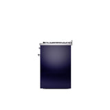 30'' Nostalgie II Series Freestanding Dual Fuel Range - Midnight Blue - Bronze trim- Natural Gas