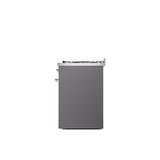 30'' Nostalgie II Series Freestanding Dual Fuel Range - Matte Graphite - Bronze trim- Natural Gas