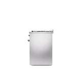 30'' Nostalgie II Series Freestanding Dual Fuel Range - Stainless Steel - Bronze trim- Natural Gas