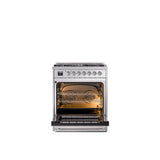 30'' Nostalgie II Series Freestanding Dual Fuel Range - Stainless Steel - Bronze trim- Natural Gas