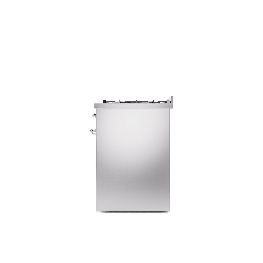30'' Nostalgie II Series Freestanding Dual Fuel Range - Stainless Steel - Bronze trim- Natural Gas