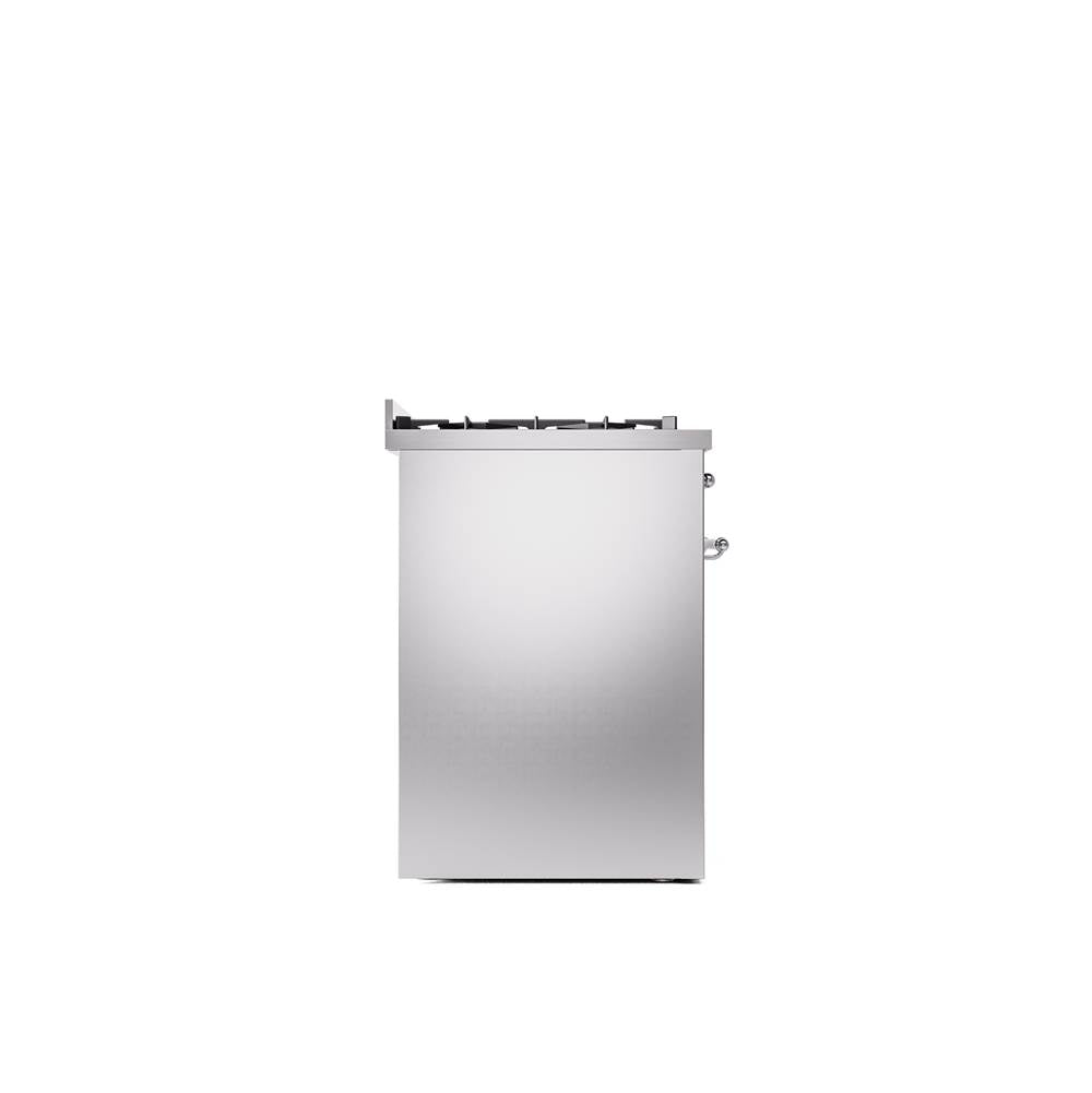 30'' Nostalgie II Series Freestanding Dual Fuel Range - Stainless Steel - Bronze trim- Natural Gas