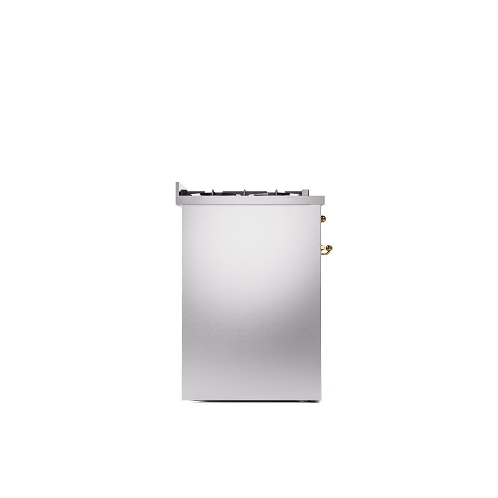 30'' Nostalgie II Series Freestanding Dual Fuel Range - Stainless Steel - Bronze trim- Natural Gas