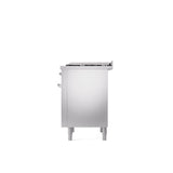 36'' Nostalgie II Series Freestanding Dual Fuel Range - Stainless Steel - Bronze trim - Griddle - Natural Gas