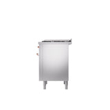 36'' Nostalgie II Series Freestanding Dual Fuel Range - Stainless Steel - Bronze trim - Griddle - Natural Gas