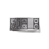 60'' Nostalgie II Series Freestanding Dual Fuel Range - Double Oven - Blue Grey - Bronze trim - Griddle - Natural Gas