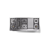 60'' Nostalgie II Series Freestanding Dual Fuel Range - Double Oven - Blue Grey - Bronze trim - Griddle - Natural Gas