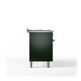 60'' Nostalgie II Series Freestanding Dual Fuel Range - Double Oven - Emerald Green - Bronze trim - Griddle - Natural Gas