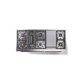 60'' Nostalgie II Series Freestanding Dual Fuel Range - Double Oven - Matte Graphite - Bronze trim - Griddle - Natural Gas
