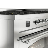 60'' Nostalgie II Series Freestanding Dual Fuel Range - Double Oven - Stainless Steel - Bronze trim - Griddle - Natural Gas