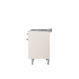 40'' Nostalgie II Series Freestanding Dual Fuel Range - Double Oven - Antique White - Bronze trim - Griddle - Natural Gas