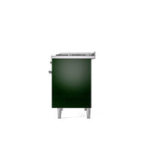 40'' Nostalgie II Series Freestanding Dual Fuel Range - Double Oven - Emerald Green - Bronze trim - Griddle - Natural Gas