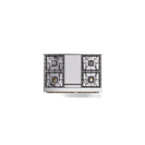 40'' Nostalgie II Series Freestanding Dual Fuel Range - Double Oven - Emerald Green - Bronze trim - Griddle - Natural Gas