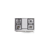 40'' Nostalgie II Series Freestanding Dual Fuel Range - Double Oven - Matte Graphite - Bronze trim - Griddle - Natural Gas