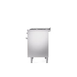 40'' Nostalgie II Series Freestanding Dual Fuel Range - Double Oven - Stainless Steel - Bronze trim - Griddle - Natural Gas