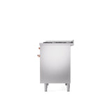 40'' Nostalgie II Series Freestanding Dual Fuel Range - Double Oven - Stainless Steel - Bronze trim - Griddle - Natural Gas