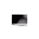 40'' Nostalgie II Series Freestanding Electric Induction Range - Double Oven - Glossy Black - Bronze trim