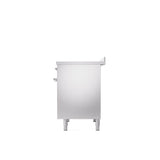 40'' Nostalgie II Series Freestanding Electric Induction Range - Double Oven - Stainless Steel - Bronze trim