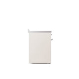 30'' Nostalgie II Series Freestanding Electric Induction Range - Antique White - Bronze trim