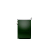 30'' Nostalgie II Series Freestanding Electric Induction Range - Emerald Green - Bronze trim