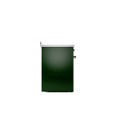 30'' Nostalgie II Series Freestanding Electric Induction Range - Emerald Green - Bronze trim