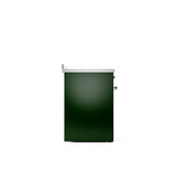 30'' Nostalgie II Series Freestanding Electric Induction Range - Emerald Green - Bronze trim