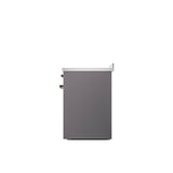 30'' Nostalgie II Series Freestanding Electric Induction Range - Matte Graphite - Bronze trim