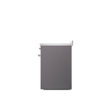 30'' Nostalgie II Series Freestanding Electric Induction Range - Matte Graphite - Bronze trim