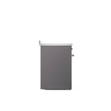 30'' Nostalgie II Series Freestanding Electric Induction Range - Matte Graphite - Bronze trim