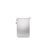 30'' Nostalgie II Series Freestanding Electric Induction Range - Stainless Steel - Bronze trim