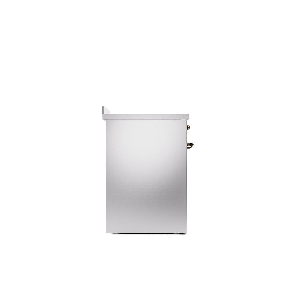 30'' Nostalgie II Series Freestanding Electric Induction Range - Stainless Steel - Bronze trim