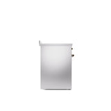 30'' Nostalgie II Series Freestanding Electric Induction Range - Stainless Steel - Bronze trim