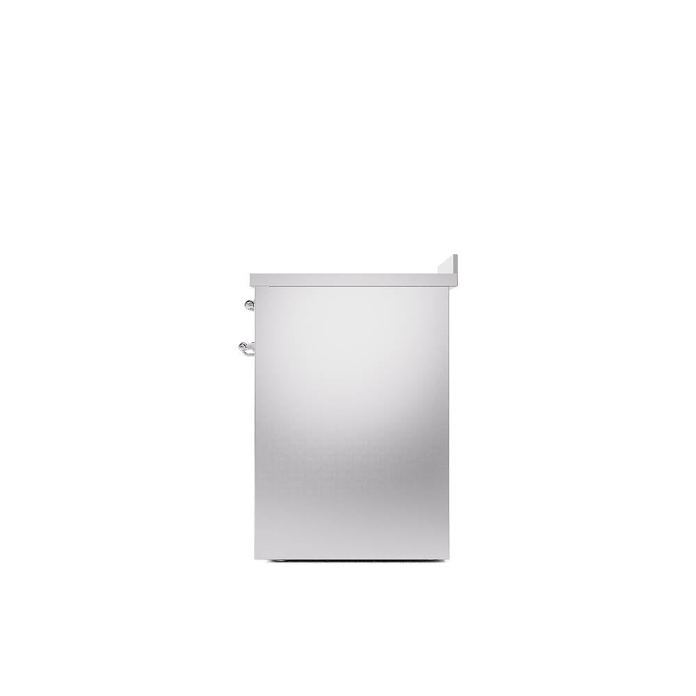 30'' Nostalgie II Series Freestanding Electric Induction Range - Stainless Steel - Bronze trim