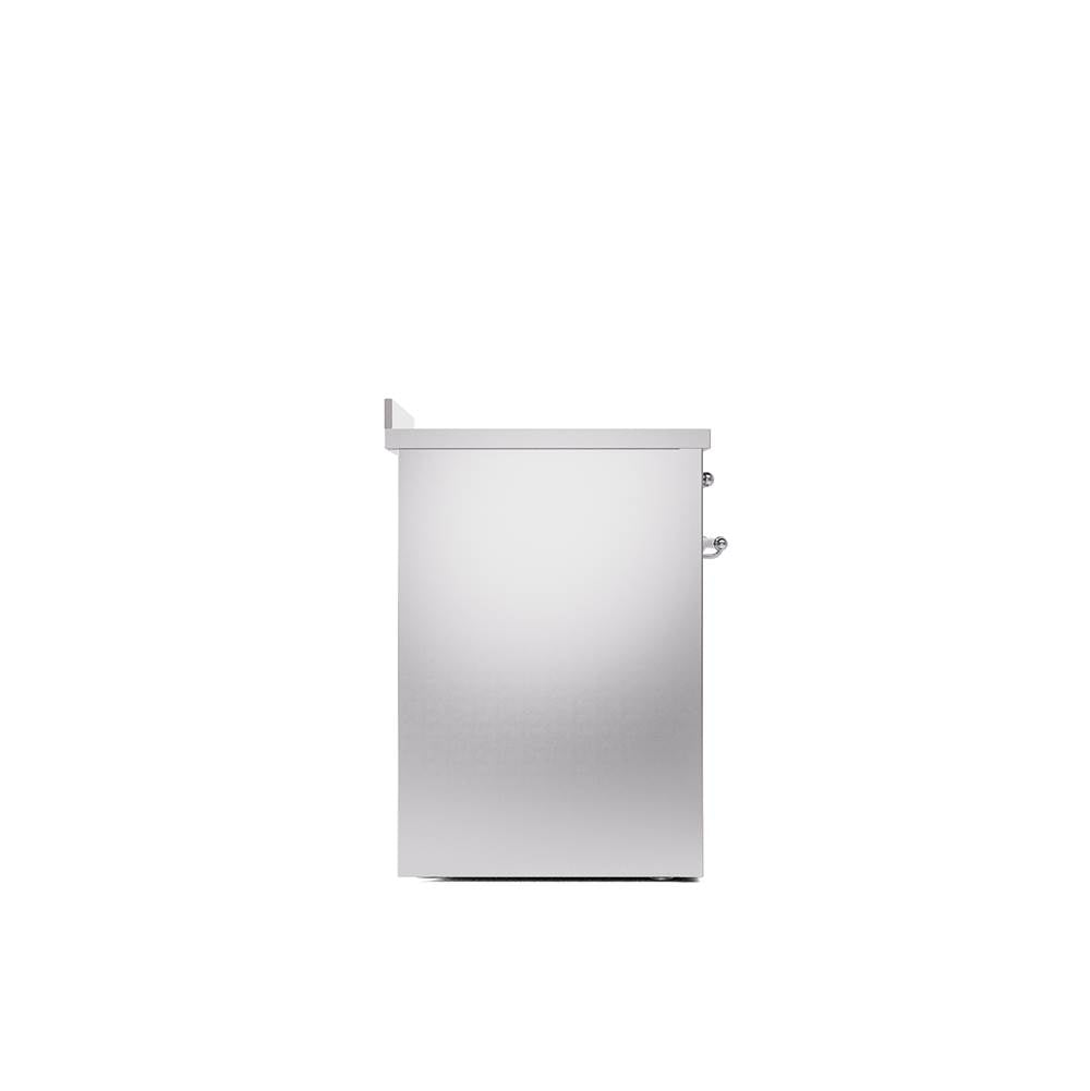 30'' Nostalgie II Series Freestanding Electric Induction Range - Stainless Steel - Bronze trim