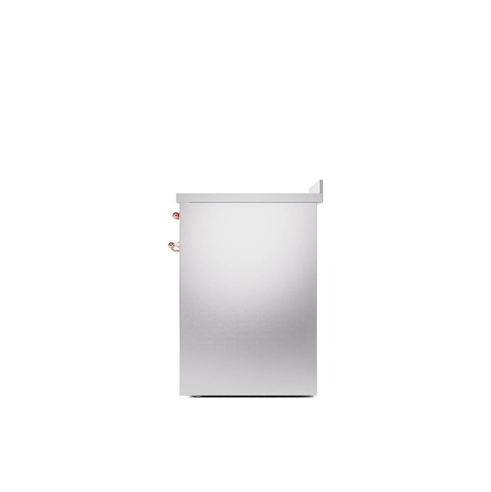30'' Nostalgie II Series Freestanding Electric Induction Range - Stainless Steel - Bronze trim