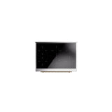 36'' Nostalgie II Series Freestanding Electric Induction Range - Antique White - Bronze trim