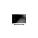 36'' Nostalgie II Series Freestanding Electric Induction Range - Glossy Black - Bronze trim