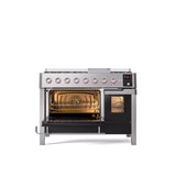 Panoramagic 48'' Dual Fuel 8 Gas Burners w/ Griddle Double Oven - Stainless Steel- Natual Gas