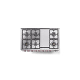 Panoramagic 48'' Dual Fuel 8 Gas Burners w/ Griddle Double Oven - Stainless Steel- Natual Gas