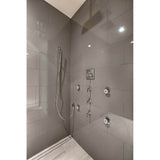 96'' S-Stainless Steel Series High Flow Complete Kit with Tile Insert Frame in Matte Black with Cast Iron Drain Body, 3'' No Hub Outlet
