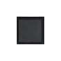 Infinity Drain - 4- x 4- Tile Drain Strainer in Matte Black with PVC Drain Body, 2'' Outlet - Matte Black