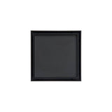 Infinity Drain - 4- x 4- Tile Drain Strainer in Matte Black with ABS Drain Body, 2'' Outlet - Matte Black