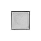 Infinity Drain - 4- x 4- Tile Drain Strainer in Satin Stainless with ABS Drain Body, 2'' Outlet - Satin Stainless