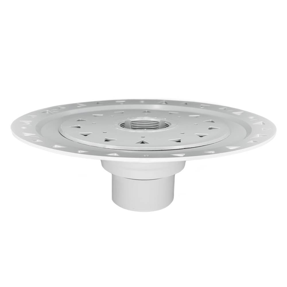 Infinity Drain - Bonded Flange PVC Drain 2'' Throat, 2'', 3'', and 4'' Outlet