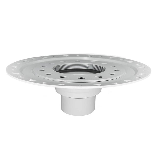 Infinity Drain - Bonded Flange PVC Drain 4'' Throat, 2'', 3'', and 4'' Outlet