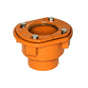 Infinity Drain - Compact Clamp Down Drain Cast Iron, 2'' Throat, 2'' No Hub Outlet
