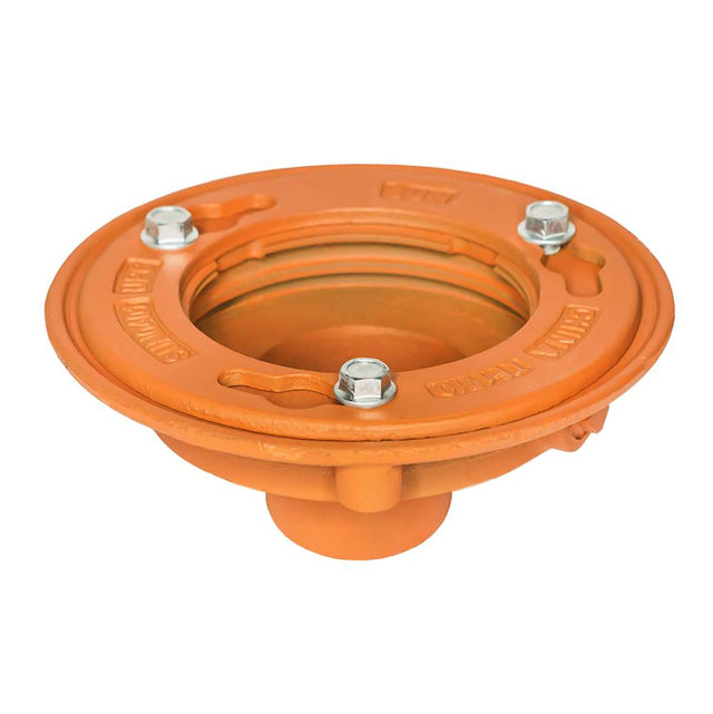 Infinity Drain - Clamp Down Drain Cast Iron 4'' Throat, 2'' No Hub Outlet