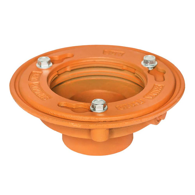 Infinity Drain - Clamp Down Drain Cast Iron 4'' Throat, 3'' No Hub Outlet