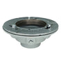 Infinity Drain - Clamp Down Drain Cast Iron 4'' Throat, 3'' No Hub Outlet with Threaded Clamping Plate
