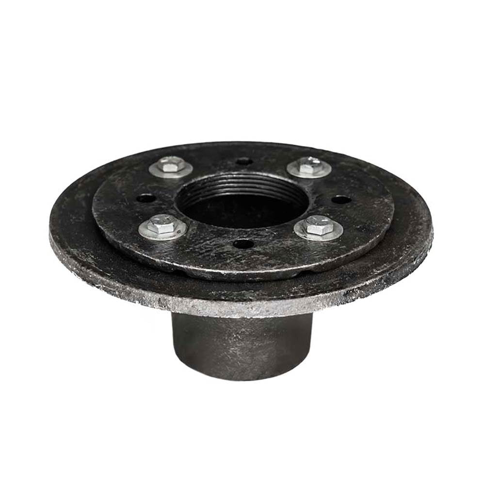 Infinity Drain - Clamp Down Drain Cast Iron, 2'' Throat, 2'' No Hub Outlet